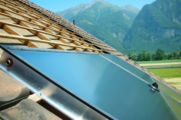 Solaranlage auf Hausdach Solaranlage auf Hausdach